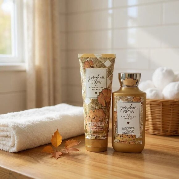 Bath & Body Works Other - Bath & Body Works GINGHAM GLOW 2 pcs Bundle - Body cream & Body Lotion